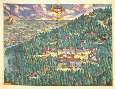Mapa antiguo de Daphne del 
